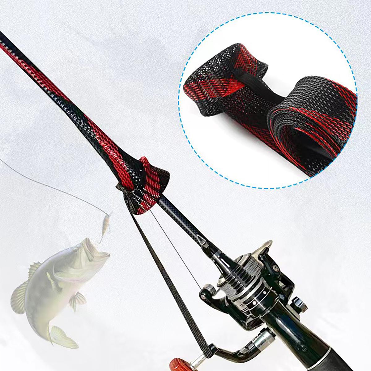Fishing Rod Spinning - Funda protectora de punto para caña