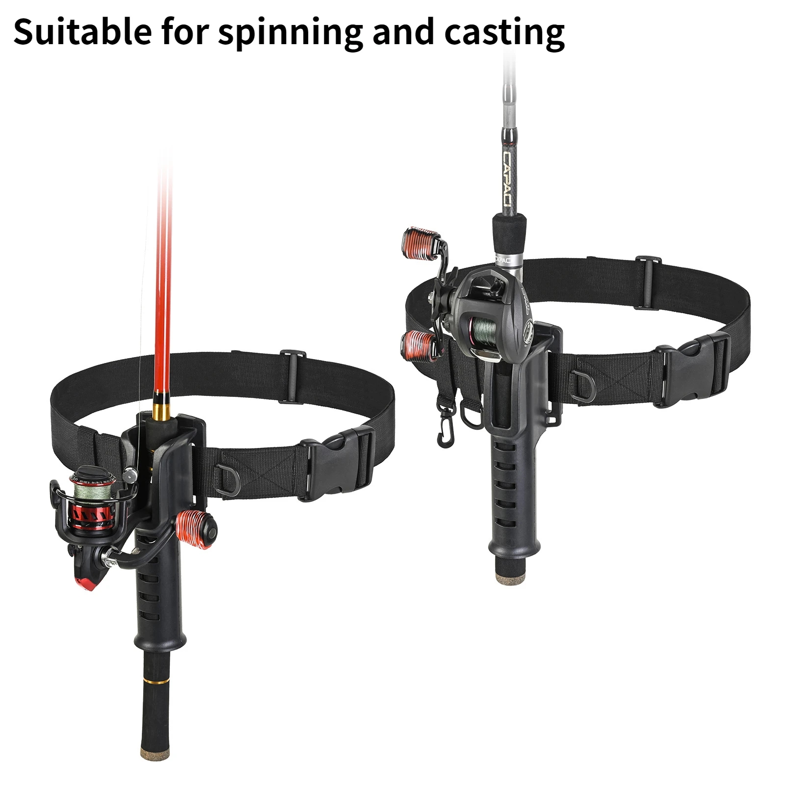 Cinturón de pesca colgante, so - Fishing Rod Casting reseña y precio